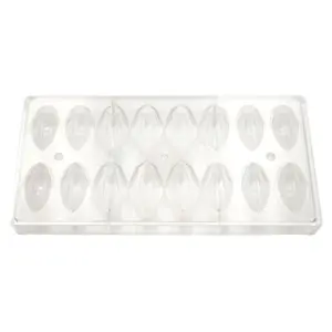 Форма для шоколада "Какао боб" 16 ячеек 50*25*13 мм, поликарбонат, P.L. Proff Cuisine