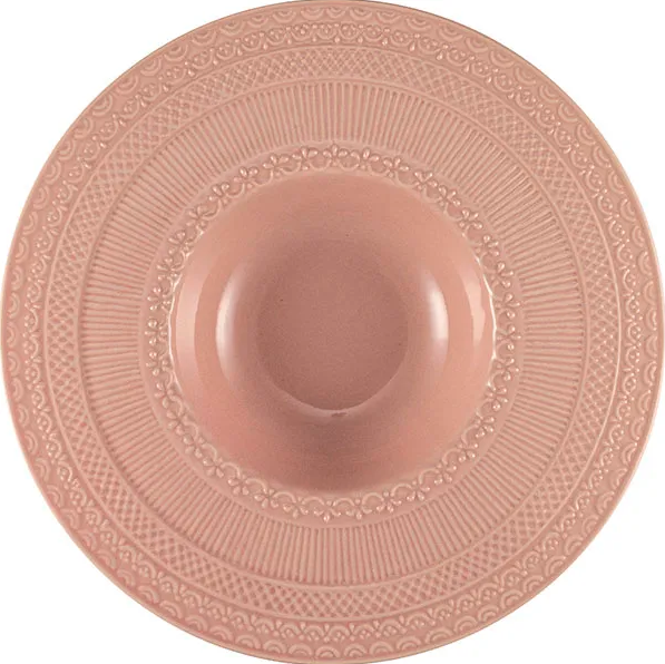 Тарелка для пасты Le CoQ Skalistos 200 мл, D 230 мм, H 40 мм, розовый артикул LSKA034RS006230