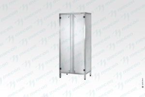 Шкаф кухонный ШЗКп - 600*500*1800 "Profi Ral", дверь распашная, полки сплошн. 2 шт., цинк, без к-та замков