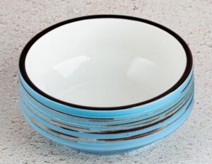 Бульонница Wilmax Spiral голубая 400 мл, D 125 мм артикул WL-669638/A