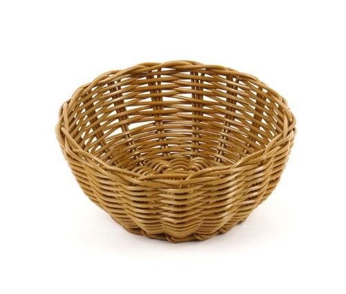 Корзина плетеная Клен коричневая D 175 мм, H 70 мм артикул кт1896