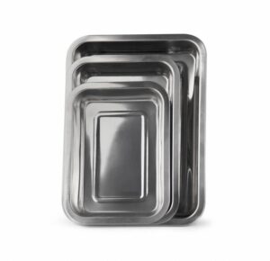 Лоток-противень Luxstahl L 320 мм, B 220 мм, H 48 мм артикул кт165