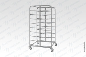 Тележка-шпилька ТШХп - 800*950*1800 "Profi Ral", 9 уровней хлебных лотков 450*740