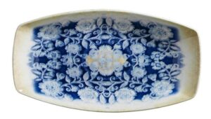 Блюдо Kutahya Blue Blanc L 360 мм, B 210 мм, H 36 мм артикул BNBOH36KY891310