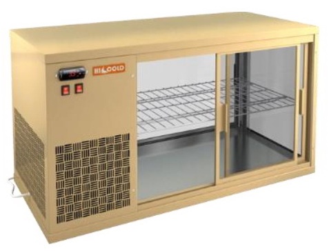 Настольная холодильная витрина HiCold VRL 1300 L (R) Beige