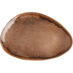 Блюдо Борисовская Керамика «Маррон Реативо»; L37, B25см, фарфор; коричневый, бежевый артикул ФРФ88806473