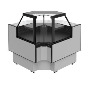 Холодильная витрина Carboma Palm 3 GC95 VV-6-1 внутренний угол без боковин (версия 2.0) (9006-9005)