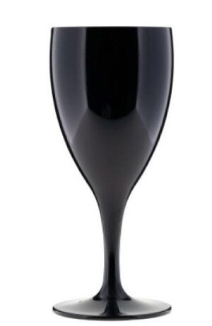 Бокал для вина Rubikap 320 мл из поликарбоната черный артикул PM.W32 - PC003