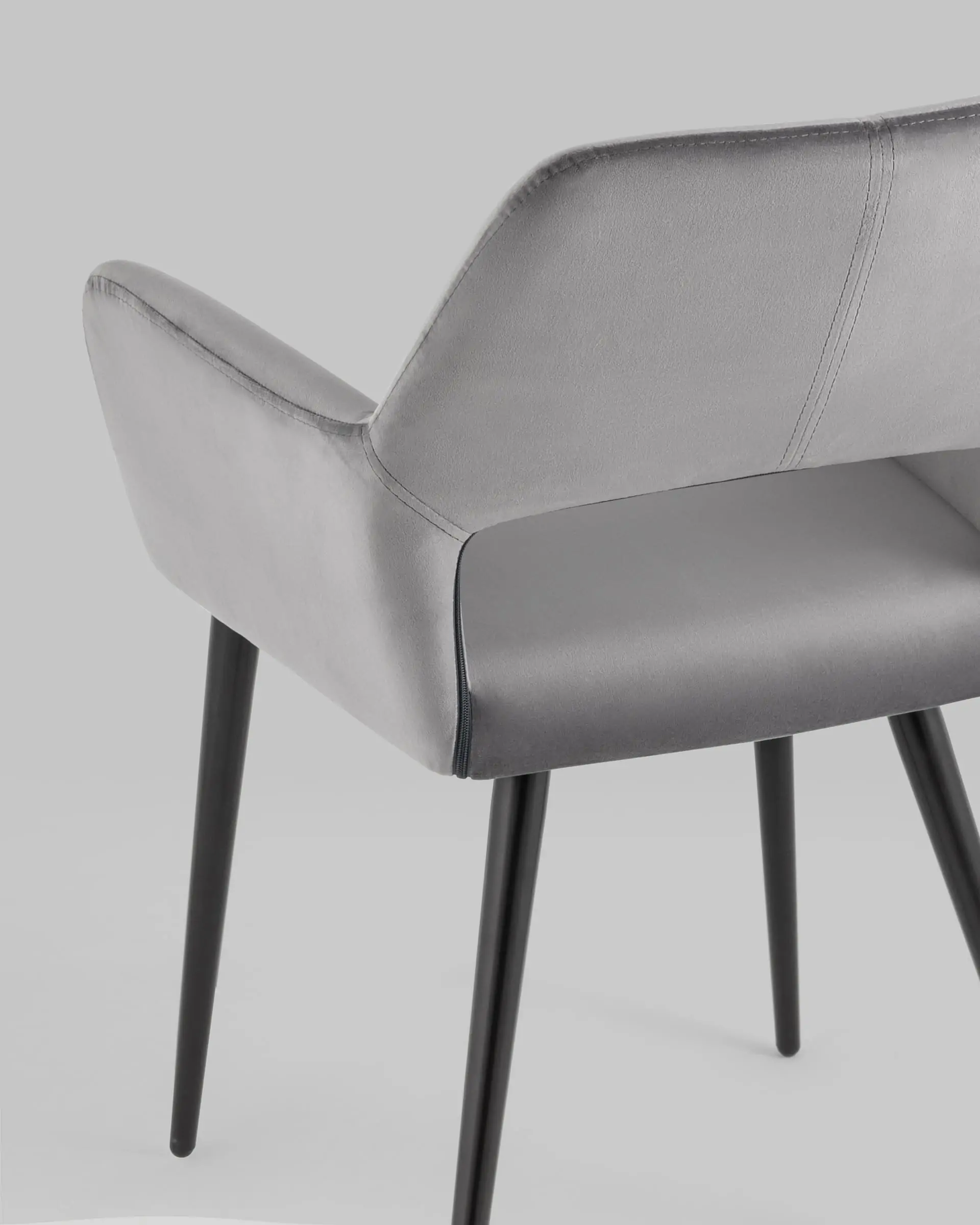 Стул Денди велюр серый 2 шт