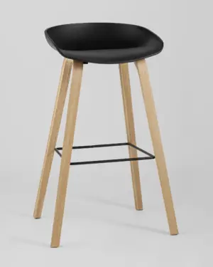 Стул барный LIBRA ЧЕРНЫЙ без спинки набор 2 шт.