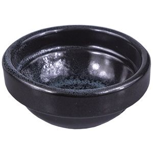 Соусник Борисовская Керамика «Млечный путь изумрудный», 30мл; D60, H25мм; фарфор, изумрудный, черный артикул ФРФ88801865