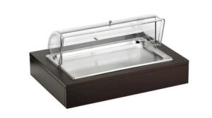 Подставка фуршетная Pintinox L 640 мм, B 460 мм, H 300 мм с крышкой Roll-top, с охлаждающим элементом артикул 51130950