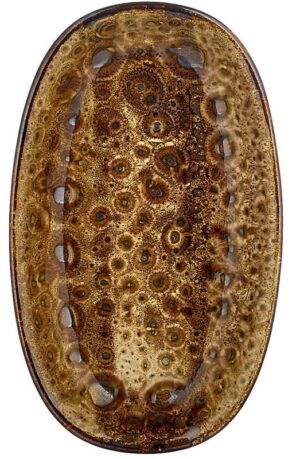 Блюдо By Bone Cowry Yellow L 190 мм, B 110 мм артикул CW-YL-ZT-19-OV