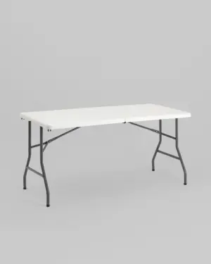 Стол складной чемодан 152*74*74 см белый