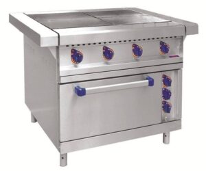 Плита электрическая Abat ЭП-4ЖШ-Э эмалированная духовка (900 серия)