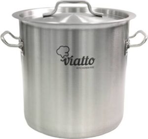 Кастрюля Viatto нерж с тройным дном 260х170 мм объем 9 л с 2 ручками артикул 101619