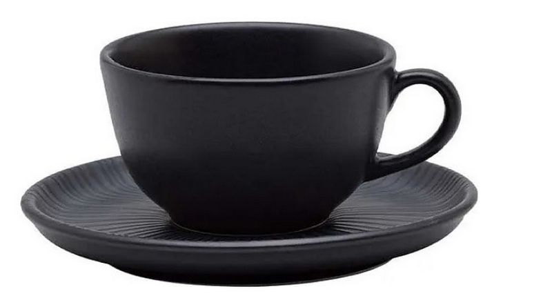 Чайная пара OXFORD Flat Onix 200 мл, D 140 мм артикул AO04-1C05