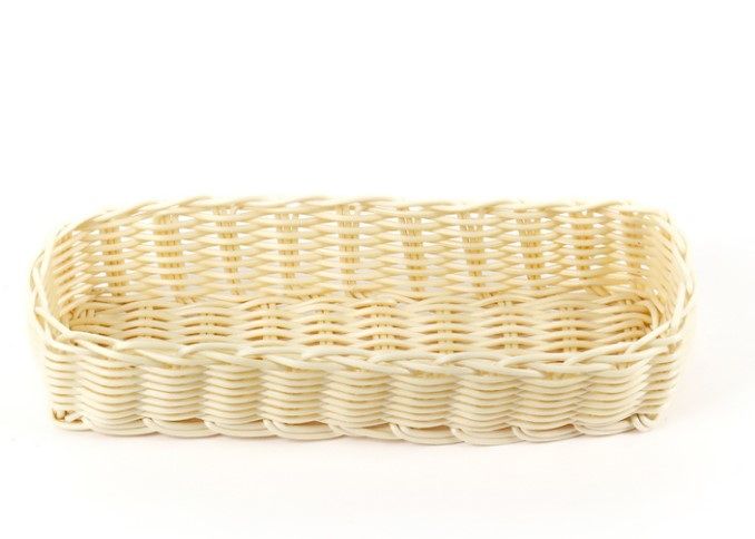 Корзина плетеная Клен бежевая L 270 мм, B 90 мм, H 55 мм артикул кт1909