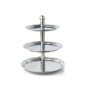 Этажерка MGSteel 3-х ярусная d=25/30/35 см, h49 см нерж. артикул CKST4