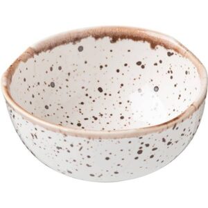 Салатник Борисовская Керамика «Пунто Бьянка»; 200мл; D105, H50мм, фарфор; белый, черный артикул ФРФ88810051