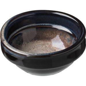 Соусник Борисовская Керамика «Пати»; 30мл; D60, H25мм, фарфор; серый, синий артикул ФРФ88801893