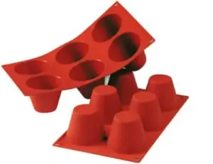 Форма силиконовая P.L. Proff Cuisine "Маффин" 6 ячеек d 75 мм, h 60 мм (30*17,5 см)