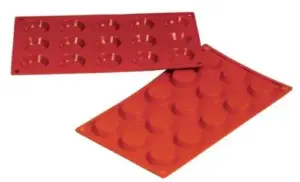 Форма силиконовая P.L. Proff Cuisine "Флан" 15 ячеек d 40 мм, h 13 мм (30*17,5 см)