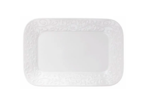 Блюдо Tognana Jasmin L 305 мм, B 205 мм, H 25 мм, белый артикул JA034300000