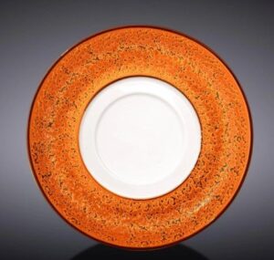 Блюдце Wilmax Splash оранжевое D 160 мм артикул WL-667339/A