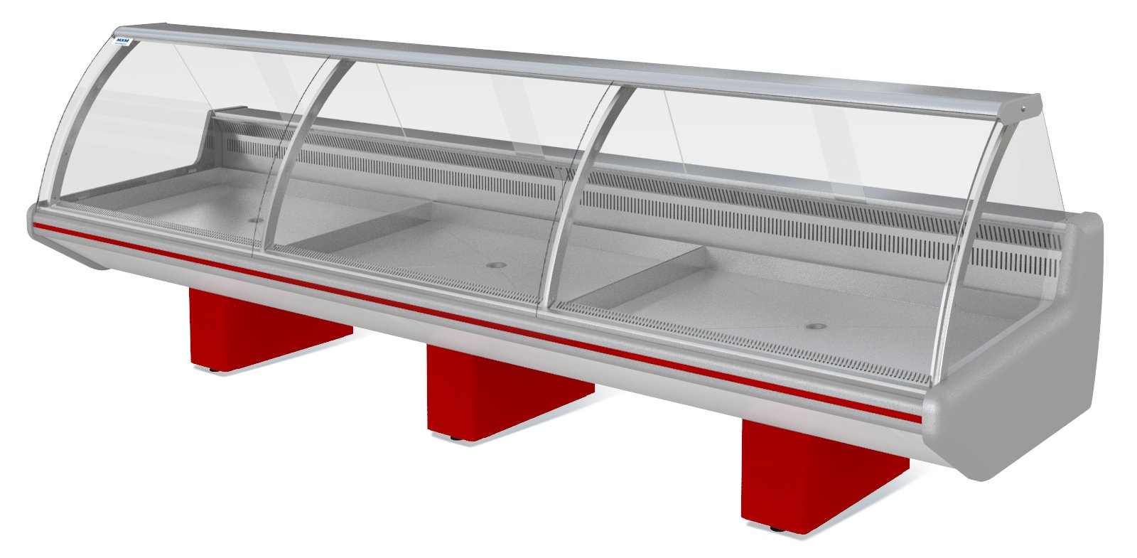 Холодильная витрина Марихолодмаш Парабель ВХСл-1,25 (без боковин, ТРВ, одна тумба)
