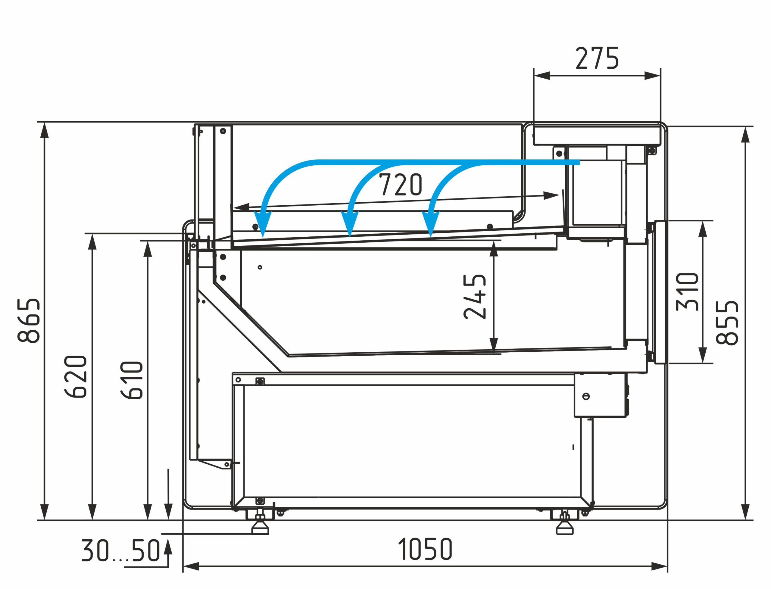 Витрина холодильная Carboma Gelios GC111 SP 0,94-2 (рыба на льду) (1010 Мариель)