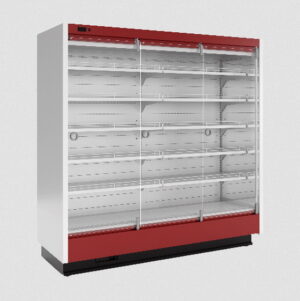 Пристенная витрина Марихолодмаш София 195/71 ВХСп-1,875 со стеклянными дверями