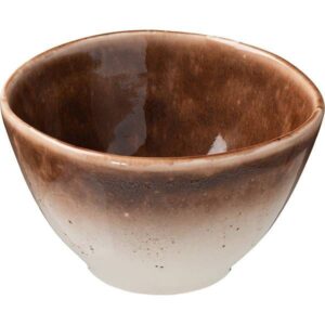 Салатник Борисовская Керамика «Маррон Реативо», 0,6л; D15см, фарфор, коричневый, бежевый артикул ФРФ88809873