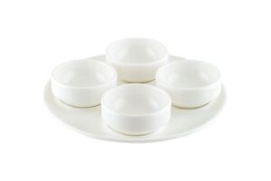 Блюдо для подачи Bonna Gourmet с соусниками 120 мл, D 180 мм артикул GRM05SST