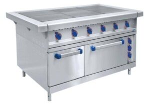 Плита электрическая Abat ЭП-6ЖШ-01 нерж. духовка (900 серия)