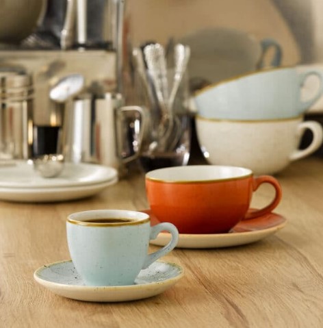 Чашка кофейная CHURCHILL Stonecast Duck Egg 100 мл, D 65 мм, H 55 мм артикул SDESCEB91