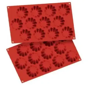 Форма силиконовая P.L. Proff Cuisine "Бриош" 12 ячеек d 57 мм, h 22 мм (30*17,5 см)