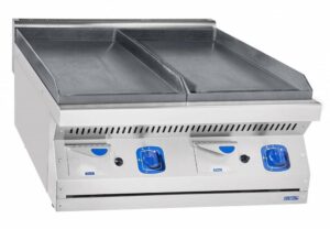 Поверхность жарочная газовая Abat ГАКО-80/2Н-Ч-01 2 гладкие поверхности (700 серия)