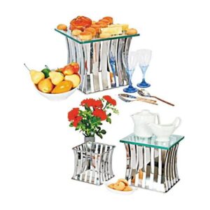 Подставка фуршетная P.L. Proff Cuisine (Набор 3 шт: 150*135*150 мм/210*180*210 мм/250*220*250 мм) артикул SB152025