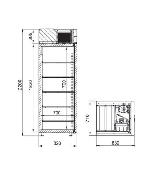 Холодильный шкаф Аркто V0.7-Sdc