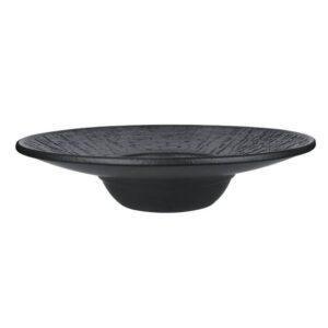 Тарелка P.L. Proff Cuisine Black Raw Wood 250 мл, D 270 мм, H 55 мм артикул 80436 к=12/4