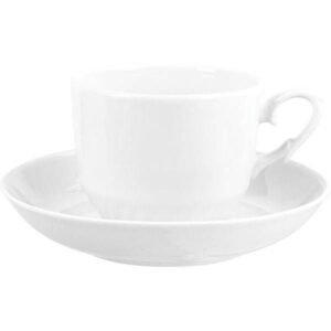 Чайная пара Добрушский фарфоровый завод «Тюльпан»; 250мл; D87, H70мм, фарфор, белый артикул 7C0177