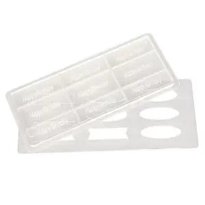 Пластиковая форма "Happy Birthday" 9 ячеек 290*118 мм, P.L. Proff Cuisine