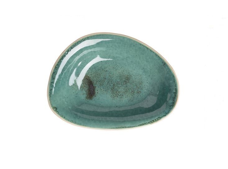 Блюдо для суши Борисовская Керамика «Эрбосо Реативо», 0,9л; L31, B23см, фарфор; бирюзовый, бежевый артикул ФРФ88807775