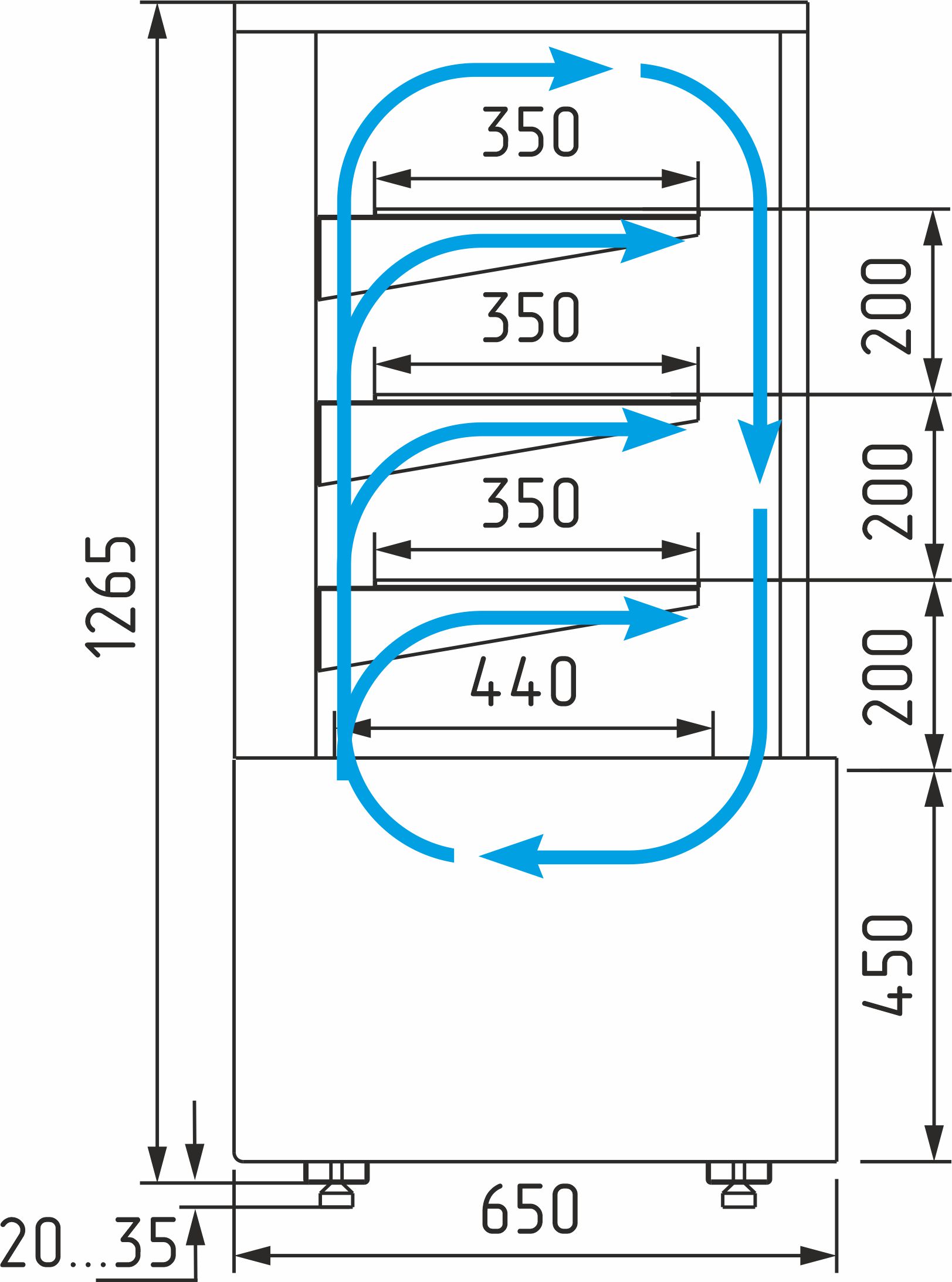 Витрина для шоколада Carboma Cube KC70 VH 0,6-1 LIGHT Chocolate 0102-0109 (ВХСв-0,6д)