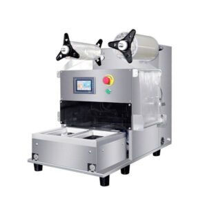 Запайщик лотков Hualian Machinery EV-271 (187х137х120 мм, 2 лотка за цикл) с газонаполнением