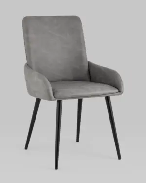 Стул Мюнхен искуственная замша серый 2 шт