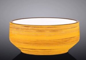 Бульонница Wilmax Spiral желтая 400 мл, D 125 мм артикул WL-669438/A