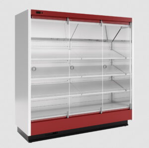 Пристенная витрина Марихолодмаш София 195/71 ВХСп-1,875 со стеклянными дверями фруктовая