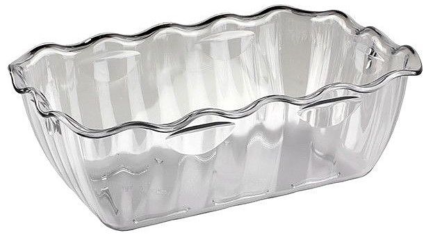 Салатник пластиковый RESTOLA 4000 мл, L 330 мм, B 265 мм, H 80 мм прозрачный артикул 422108201